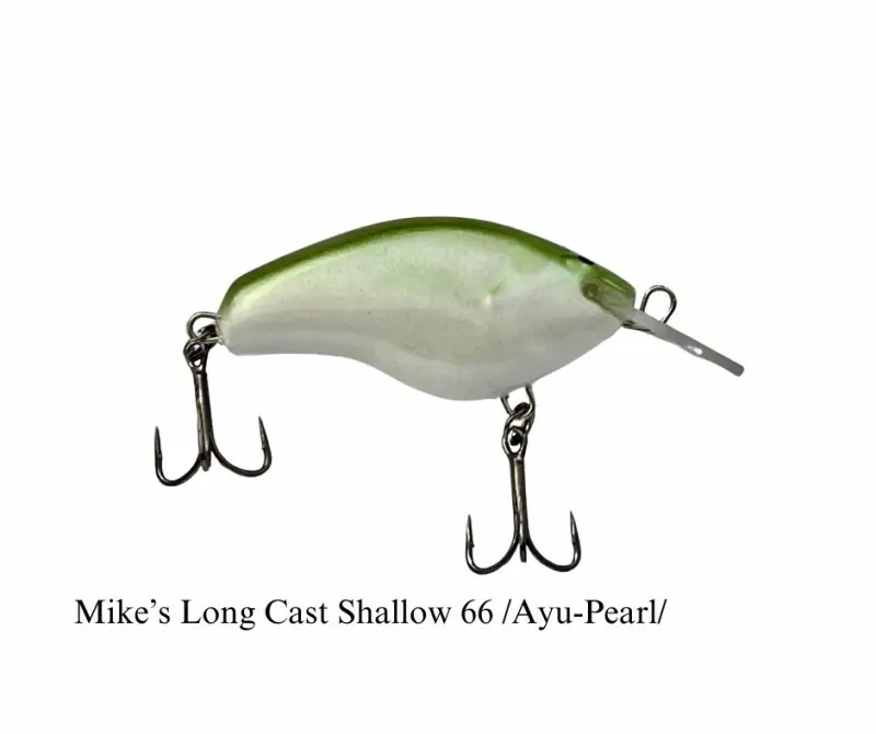 Direct Beschikbaar Mike‘s Long Cast wobbler 66 mm 18g Ayu Pearl Ayu Gyöngyház Shallow