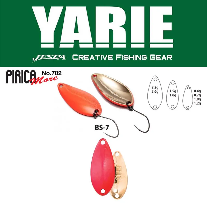 Veilige Betaling Yarie Jespa Yarie 702 Pirica More 2.2g Bs-7 Candy Pink támolygó villantó