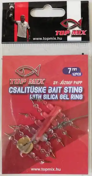 Top Mix Csalitüske szilikon hajszál előkén, 7mm Gereduceerde Prijs