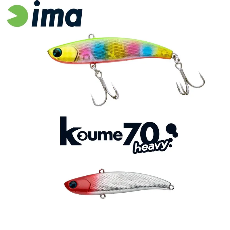 Ima Koume Vibration 70 Heavy 70mm 18g 101 Red Head wobbler Dagaanbieding