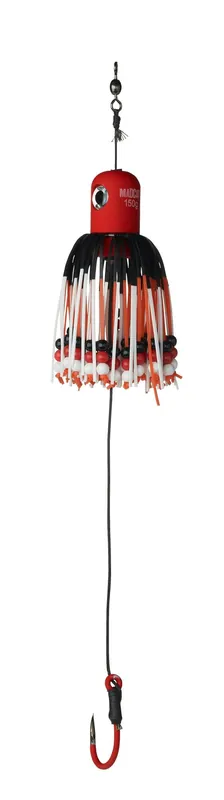 Bestel Nu MADCAT A-STATIC állítható clonk teaser 33cm 8/0 100g S RED