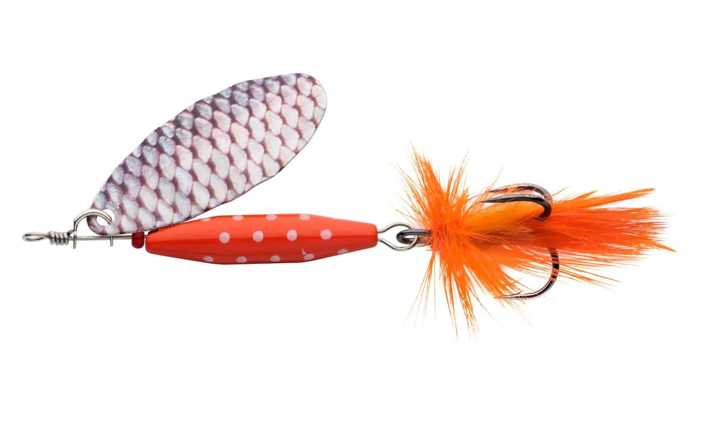 Abu Garcia Reflex Red 5.7cm/12g LF Holo Roach körforgó villantó Hete Deal