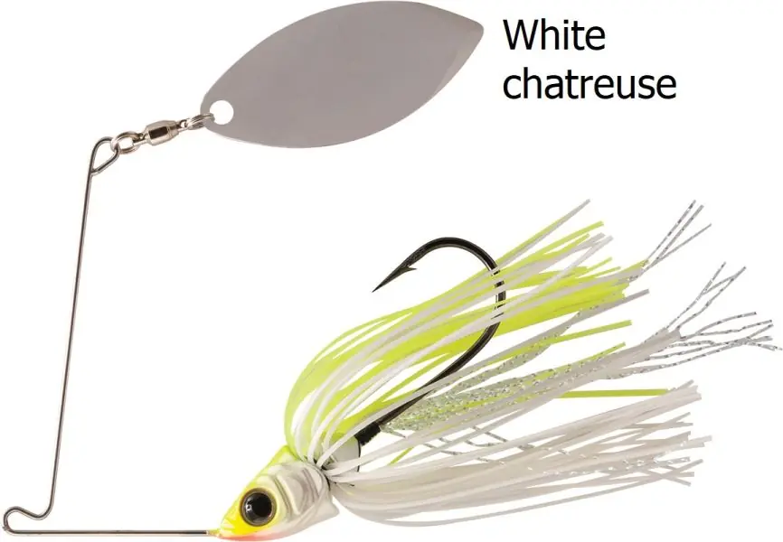 Finale Uitverkoop Rapture Sharp Spin Single Willow 14g White Chartreuse spinnerbait