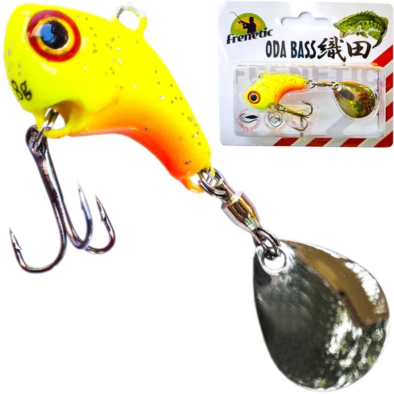 Frenetic ODA BASS 10g sárga/piros 25+30mm tail spinner Direct Verzonden
