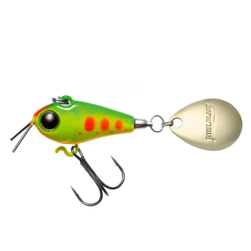 Goedkoop Spinnertail Tiemco Riot Blade S 25mm 9g 105 Lime Chartreuse Yamame tail spinner