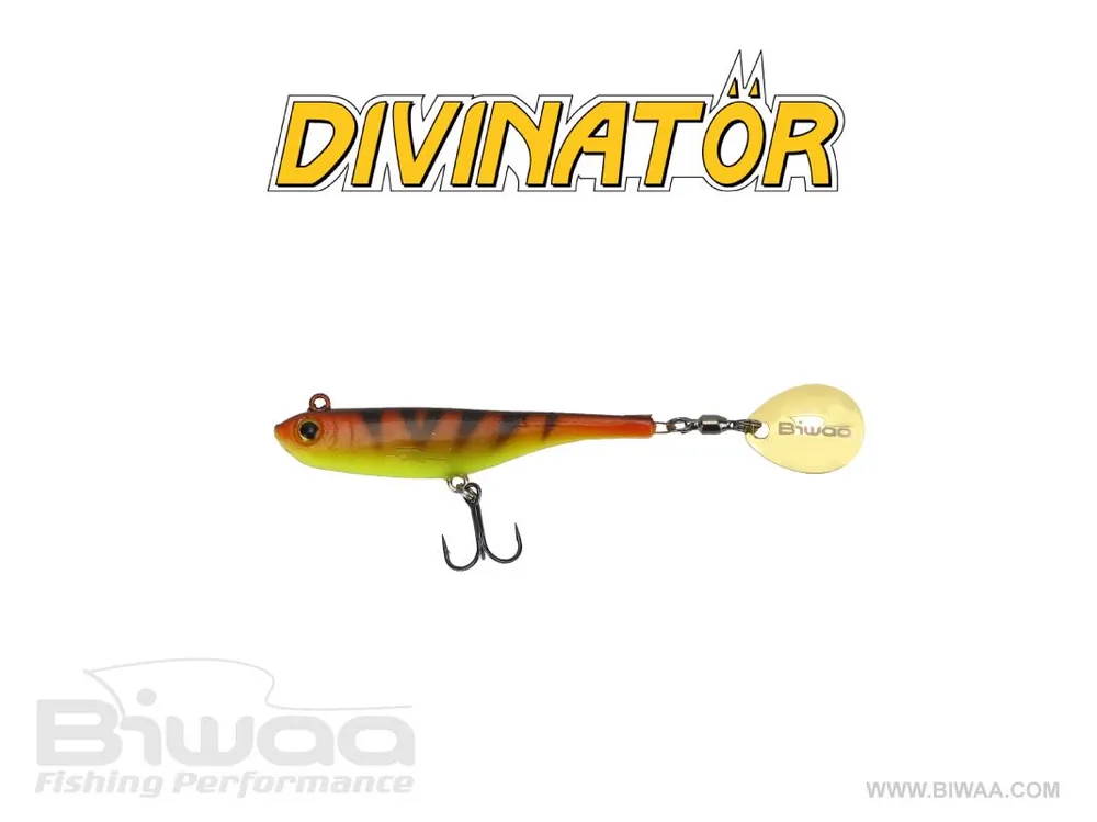 Nieuw Biwaa Divinator Mini 9.5cm 9g 16 Red Tiger tail spinner