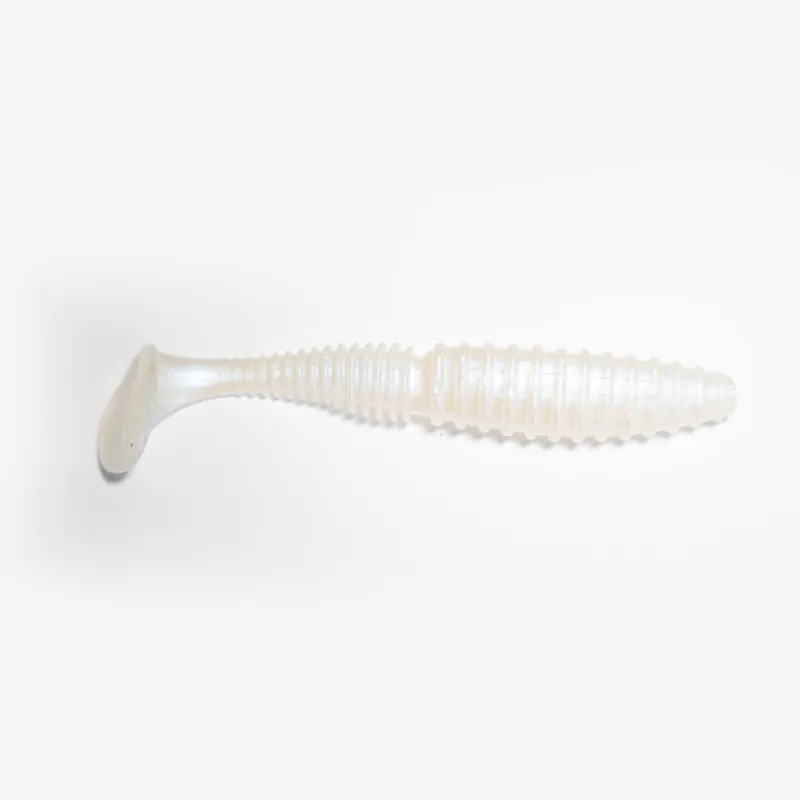 Reiva Zander Power Shad by Jadabo 12,5 cm Pearl gumihal Flitsaanbieding