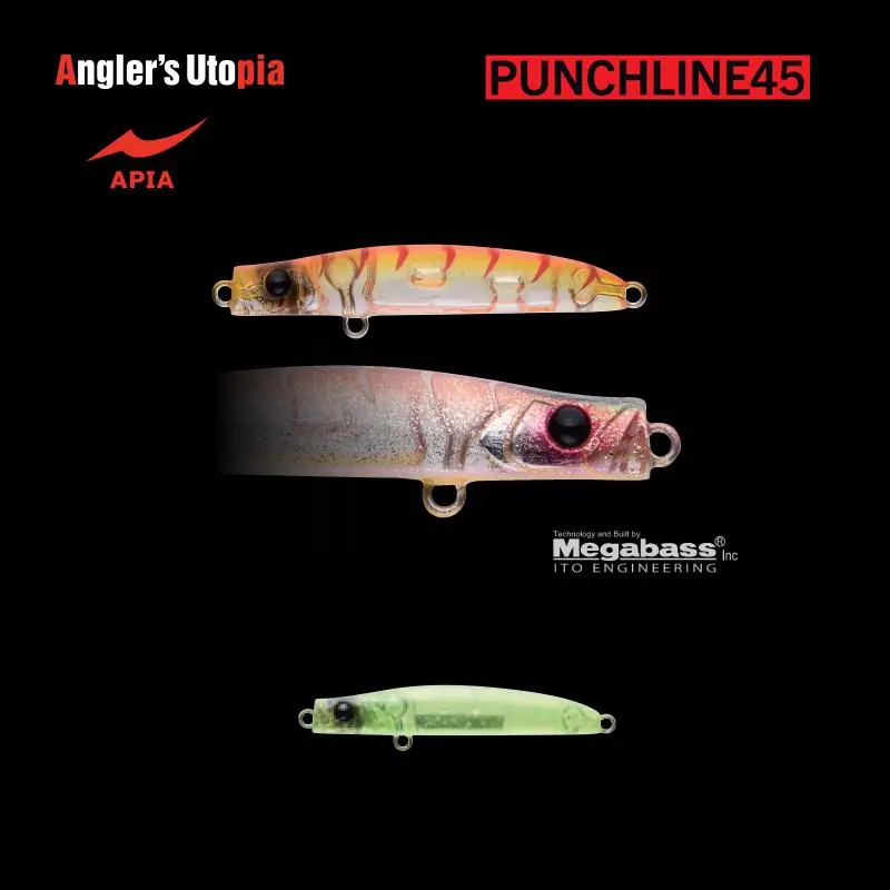 Dagaanbieding Apia Punch Line 45 3g 45mm 11 Clear Chart Glitter wobbler