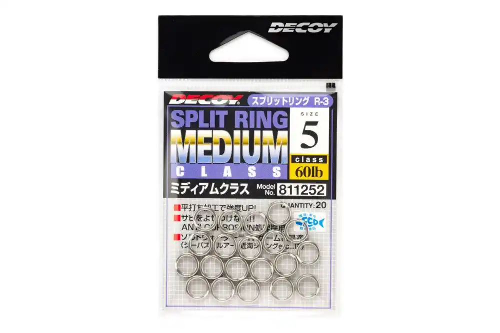 Bestel Nu Kulcskarika Split Ring Decoy R-3medium Class Silver 5 60lbs
