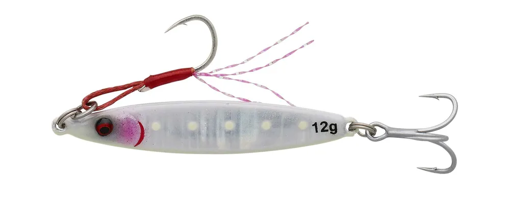 Savage Gear FLATLINE TG 4CM 12G FS UV W GLOW pilker Rechtstreeks Van De Fabrikant