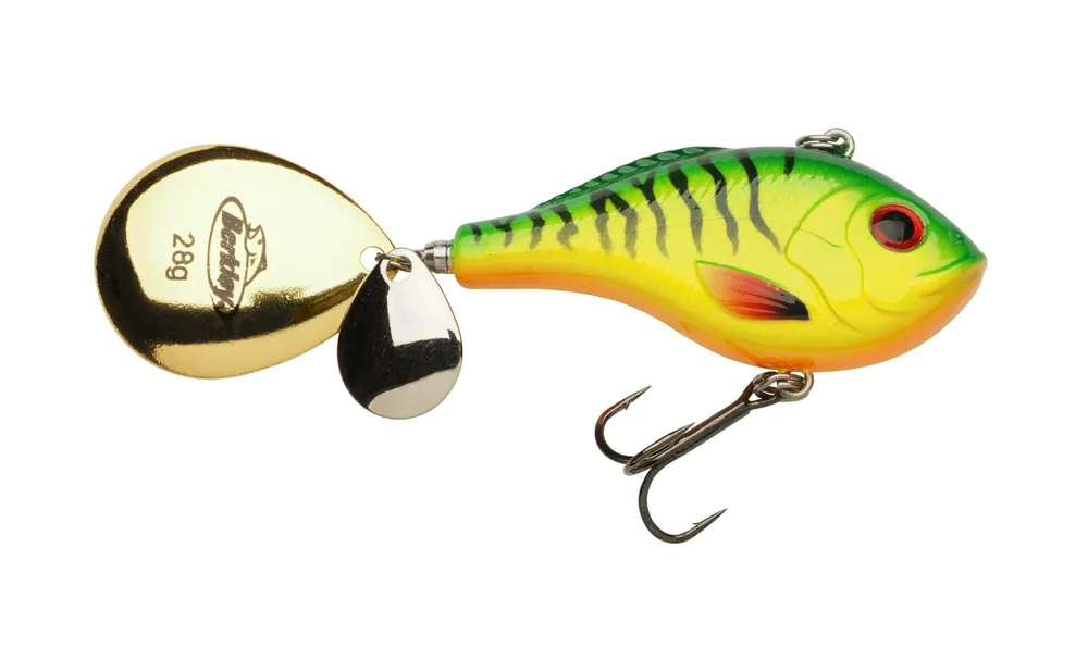 Berkley Pulse Spintail XL 8cm/18g Firetiger tailspinner Rechtstreeks Van De Fabrikant