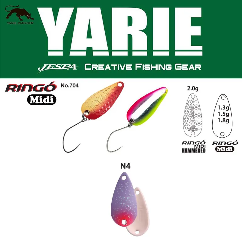 Yarie Jespa Yarie 704 Ringo Midi 1.8g N4 Night Purple támolygó villantó Actieprijs