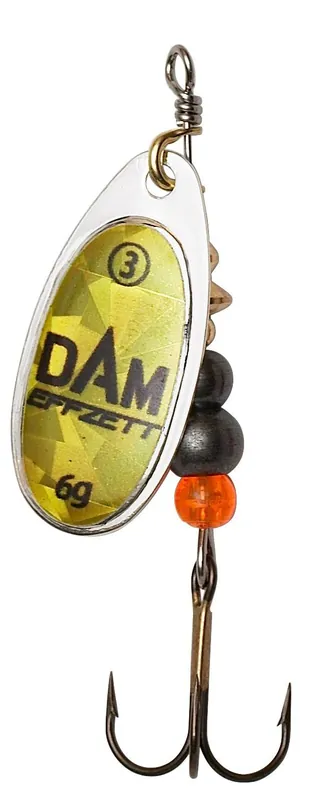 Finale Uitverkoop DAM FLUO SPINNER 2 4G SINKING GOLD PRISMA körforgó villantó