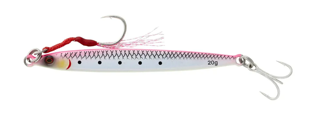 Aanbieding Savage Gear SARDINE SLIDER MICRO 5.8CM 8G PINK GLOW pilker