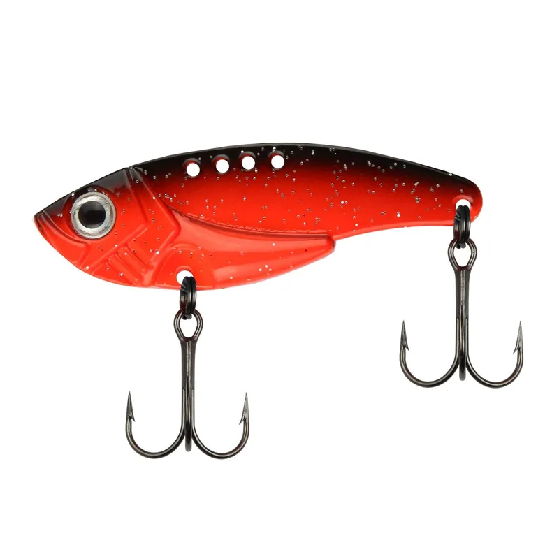 Reiva Powerflex VIB 7.5g Black-Red blade Uitverkoop