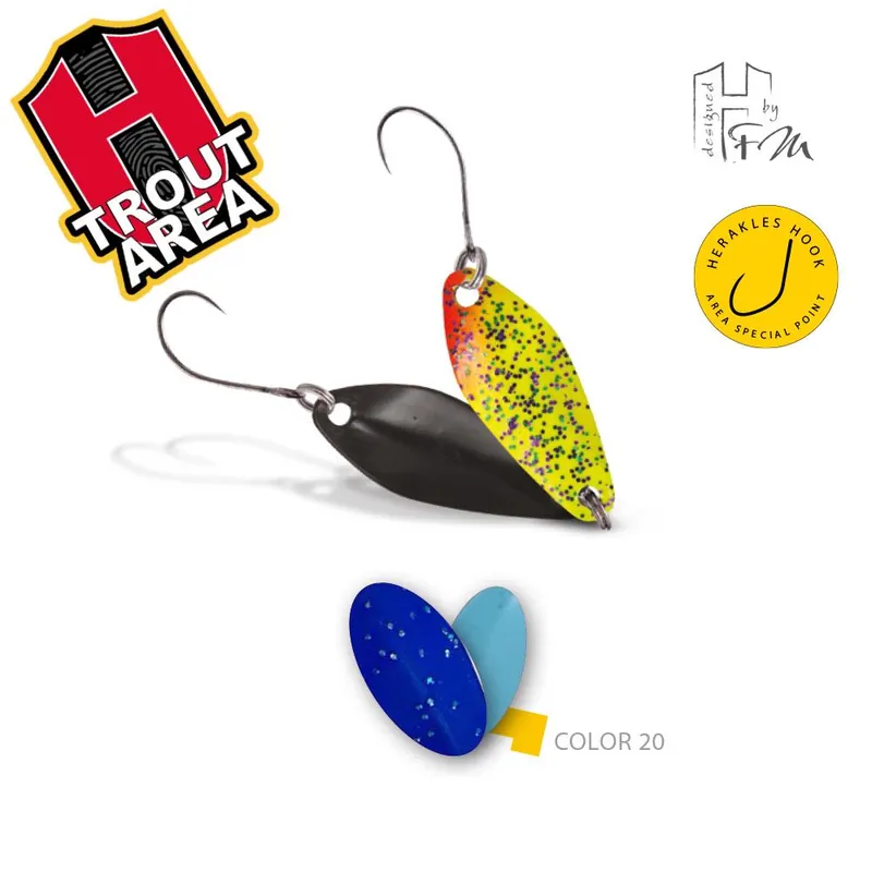 Herakles Area Spoon Losko 2.5g Color 20 Sky Light támolygó villantó Lage Prijs