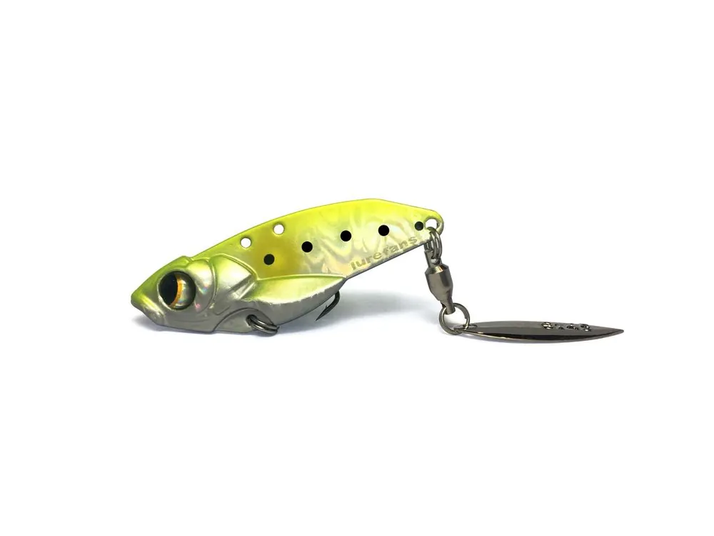 Flitsaanbieding LUREFANS SR40 - Sinking 7,8g/40mm, 7-es "Spotted Citrus" színkód tail spinner