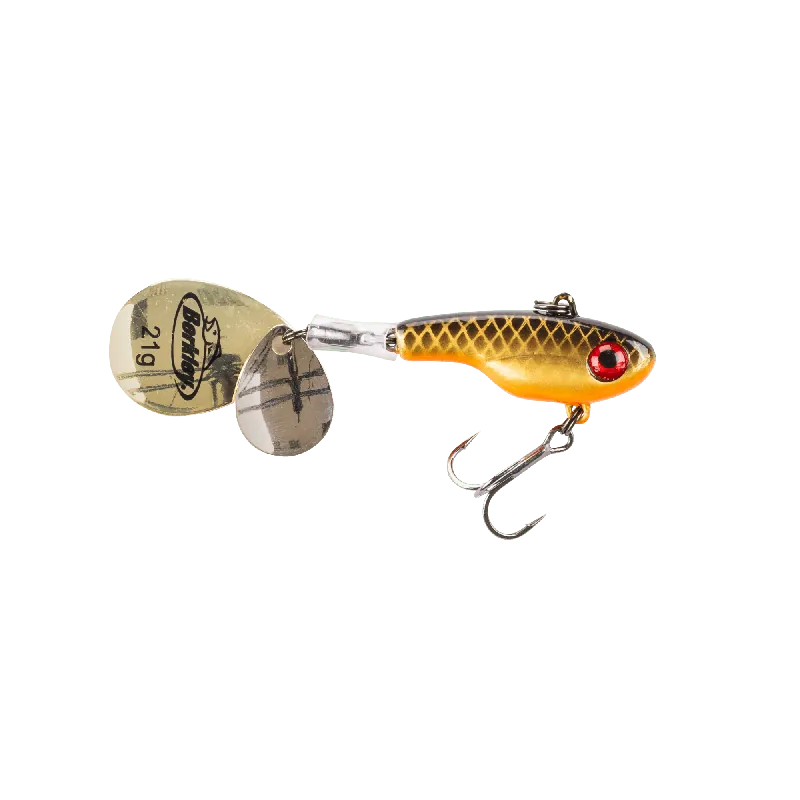 Premium Berkley Pulse Spintail 7.5cm/28g Dark n Dirty Roach tailspinner