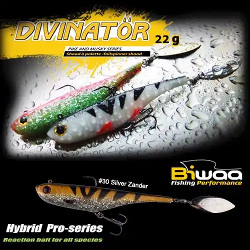 Biwaa Divinator Medium 18cm 35g 36 Ghost Carp tail spinner Bestel Nu