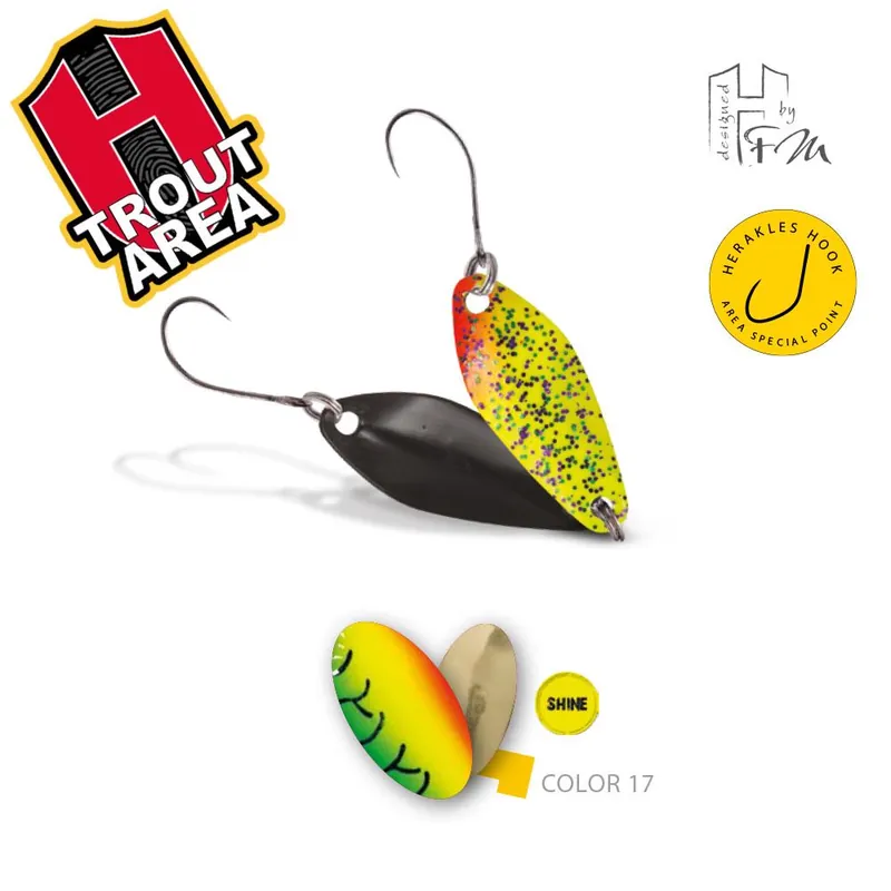Weekendaanbieding Herakles Area Spoon Losko 2.5g Color 17 Firetiger Gold támolygó villantó