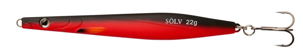 Finale Uitverkoop Abu Garcia Sölv SPIRR 10cm/18g Matte Red pilker