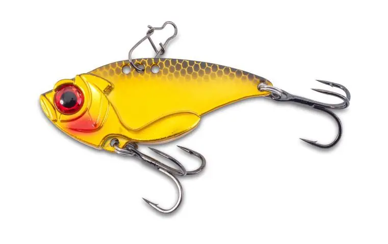 Finale Uitverkoop IRON CLAW Vibro Killer UV Golden Rudd 52mm/20g blade