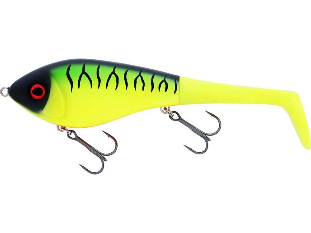 WESTIN Swim Tail Hybrid 12cm 62g Suspending Firetiger / 1 body 2 tails wobbler Tijdelijk Beschikbaar