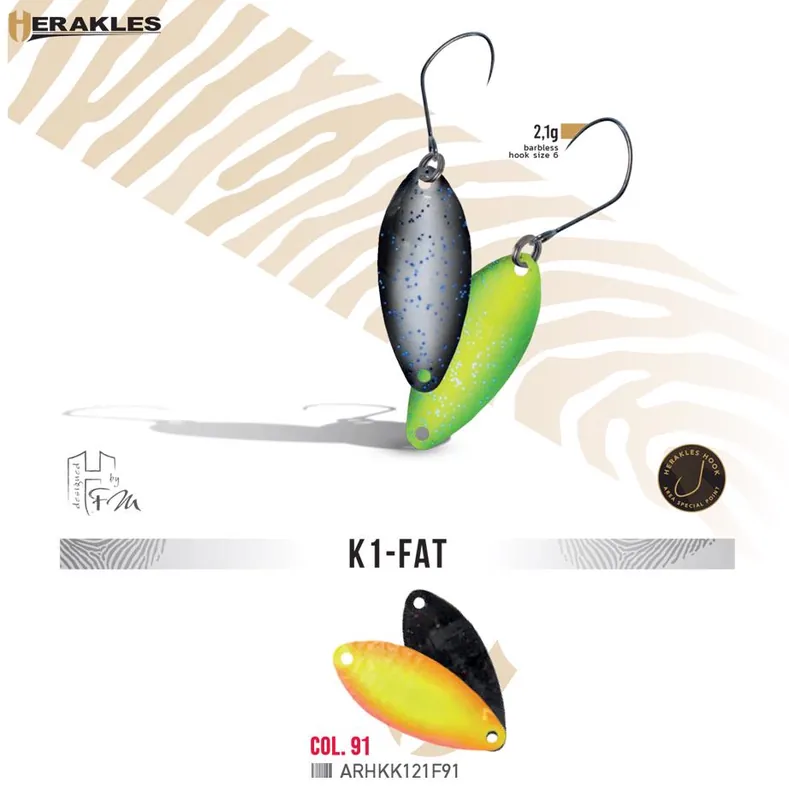 Herakles Area Spoon K1 Fat 2.1g Color 91 támolygó villantó Aanbieding