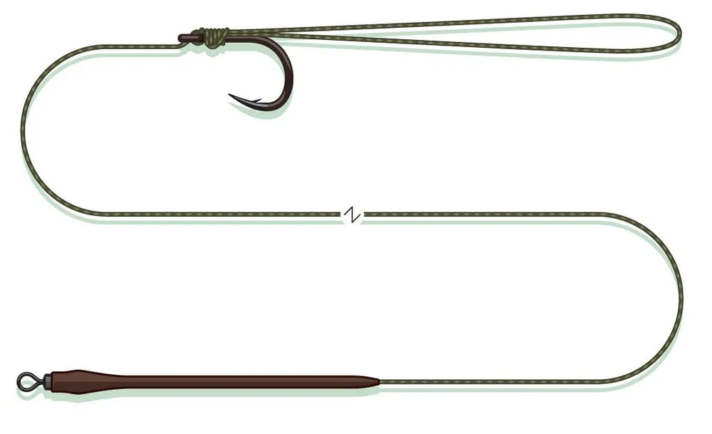 MADCAT STANDARD PELLET RIG 65CM 0.95MM 2/0 SP harcsázó előkötött szerelék Laatste Versie