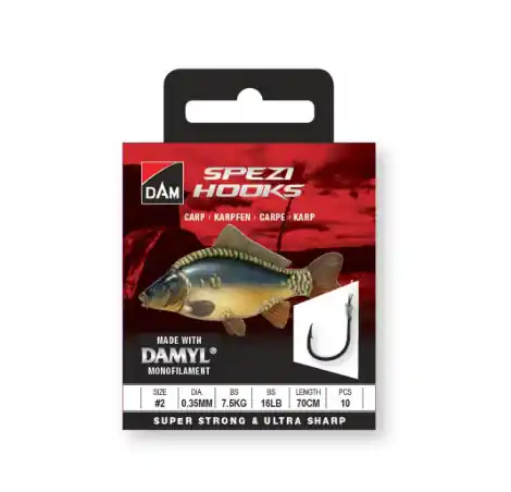 Gratis Retour DAM SPEZI ROACH 12 0.14MM 1.5KG 60CM 10PCS