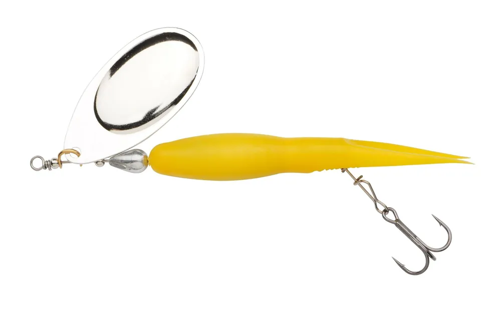 Abu Garcia Salmon Seeker 13cm/24g Yellow / Silver körforgó villantó Uitverkoop