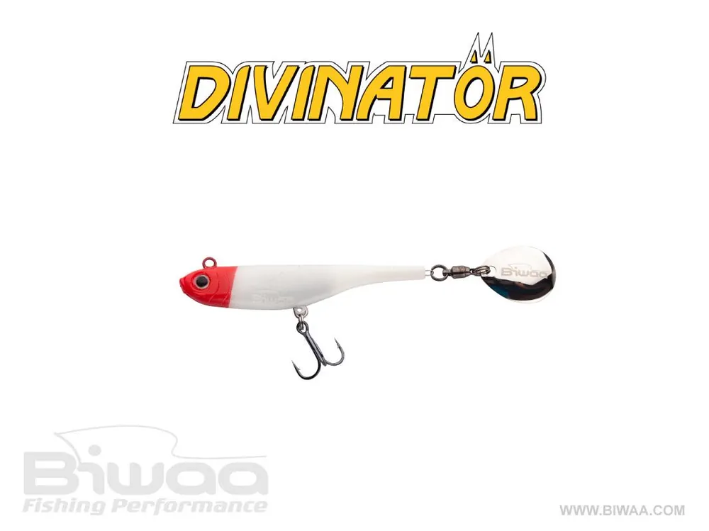 Snelle Levering Biwaa Divinator Mini 9.5cm 9g 15 Red Head tail spinner