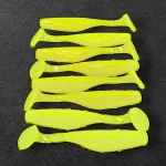Hete Deal Alpha Tackle Paddleworm Fluo Yellow / 7cm / 1db
