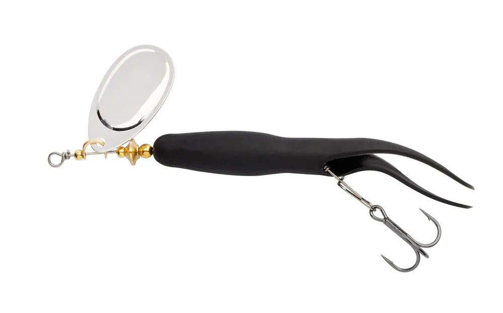 Abu Garcia Salmon Seeker 12.5cm/20g Black / Silver körforgó villantó Direct Verzonden