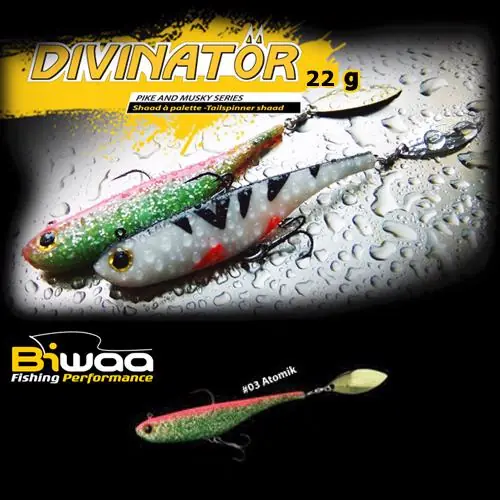 Biwaa Divinator Junior 14cm 22g 03 Atomik tail spinner Weekendaanbieding