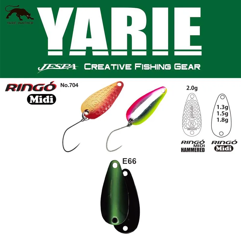 Beste Prijs Yarie Jespa Yarie 704 Ringo Midi 1.8g E66 Fits Green támolygó villantó