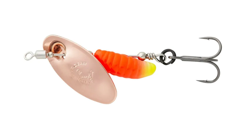 Weekendaanbieding Savage Gear GRUB SPINNERS 2.2G S COPPER RED YELLOW körforgó villantó