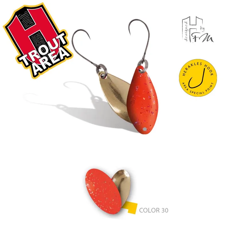 Beste Prijs Herakles Area Spoon Spike 1.0g Color 30 Orange/Gold támolygó villantó