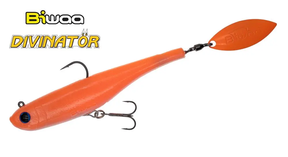 Shop Nu Biwaa Divinator Junior 14cm 22g 102 Uv Orange tail spinner