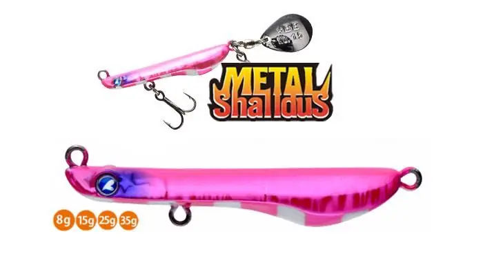 Blue Blue Blueblue Metal Shalldus 8 40mm 8g 11 Fanny Pink Zebra tail spinner Alleen Vandaag