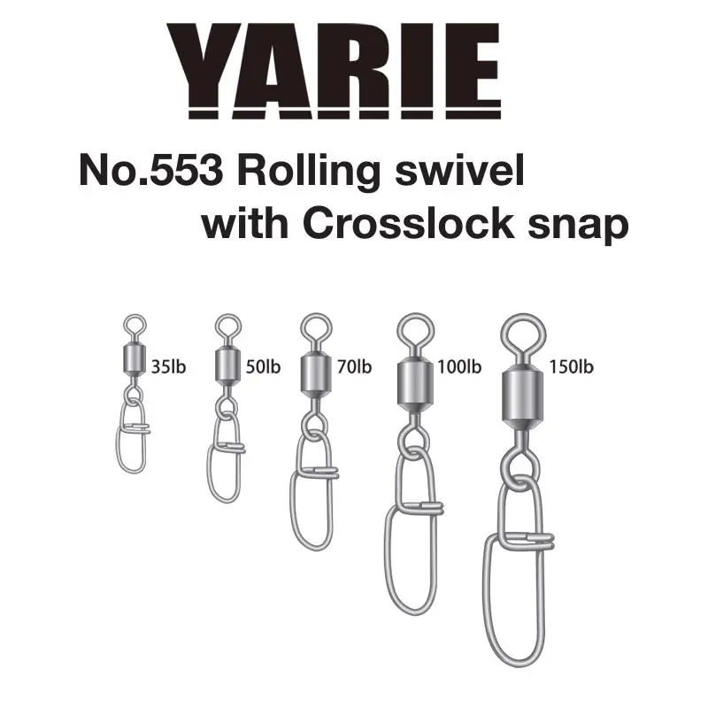 Beperkt Aanbod Yarie Jespa Forgókapocs Yarie 553 Crosslock Snap 150Lb