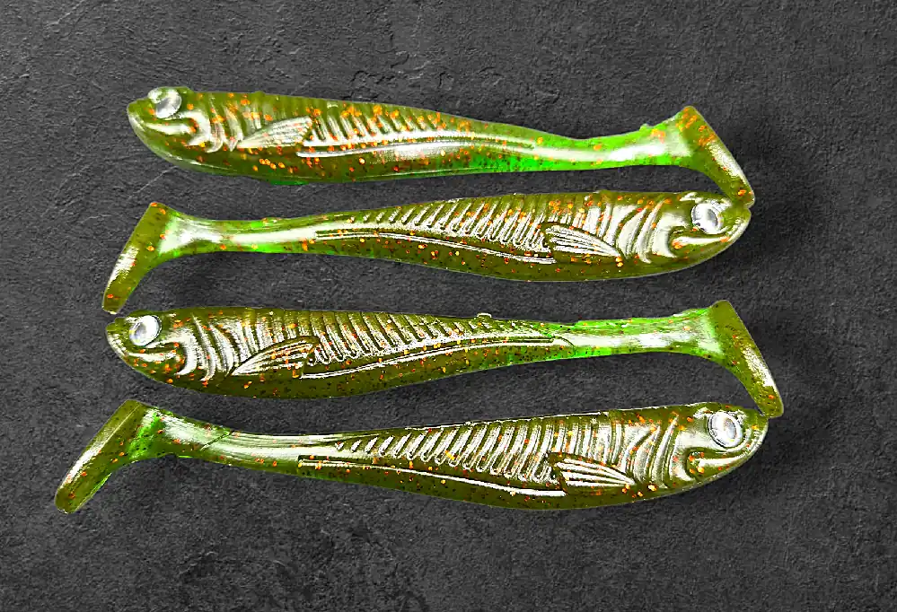 Alpha Tackle Avci Watermelon zöld/piros csillámokkal / 9cm Betaalbaar