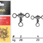 Aanbieding Delphin Átmenő gördülő T forgó / 10 db ( 4 /23kg)