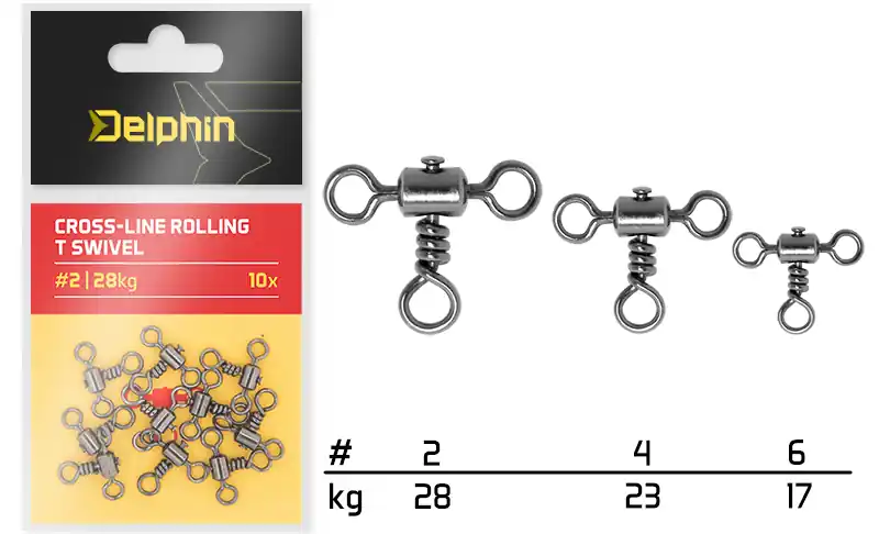 Aanbieding Delphin Átmenő gördülő T forgó / 10 db ( 4 /23kg)