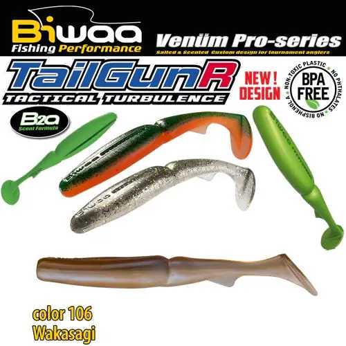 Seizoensaanbieding Biwaa Tailgunr 3.5" 9cm 106 Wakasagi gumihal