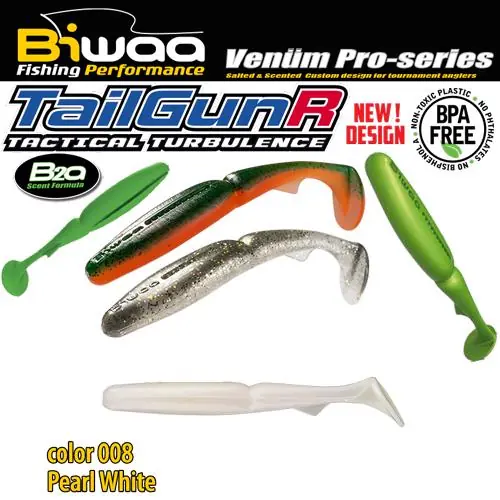 Hoge Kwaliteit Biwaa Tailgunr 3.5" 9cm 008 Pearl White gumihal