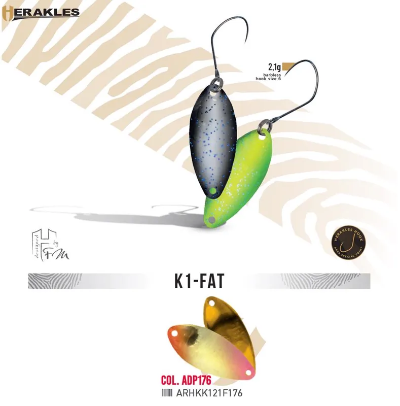 Weekendaanbieding Herakles Area Spoon K1 Fat 2.1g Color Adp176 támolygó villantó