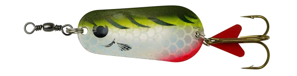 Betrouwbaar DAM STANDARD SPOON 4.5CM 16G S OLI/CH TI UV támolygó villantó
