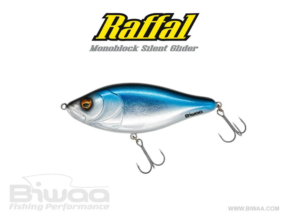 Biwaa Glider Raffal 3" S 7.5cm 17g 25 Blue Chrom jerkbait Express Levering