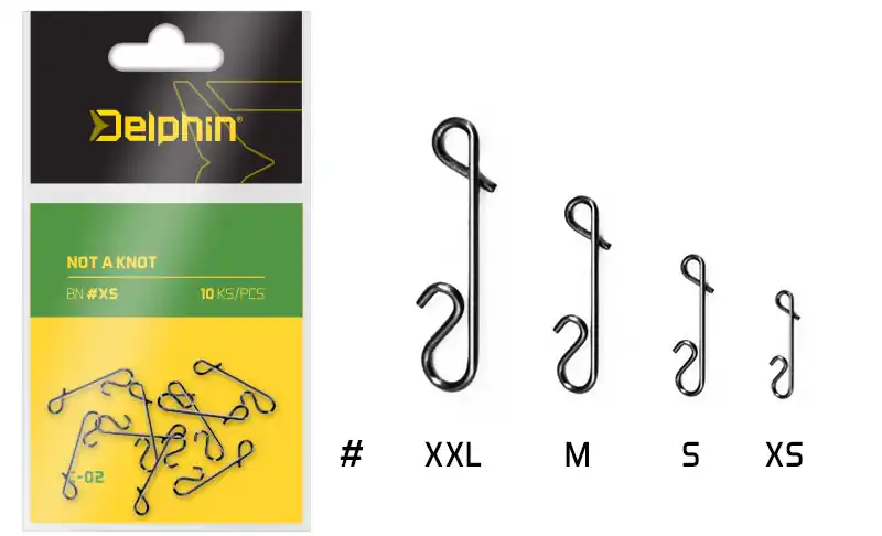 Must-Have Delphin Kapocs - csomómentes C-02/10db (BN/S)